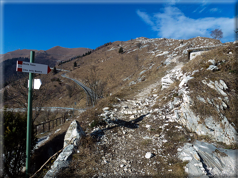 foto Salita dal Monte Tomba a Cima Grappa